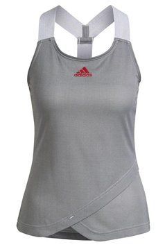 Женский топ Adidas Y-Tank Primeblue W - белый/черный ST76717 фото