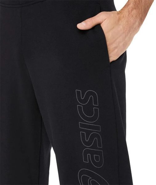 Чоловічі штани Asics Logo - виконання чорні/сірі графіти ST94728 фото