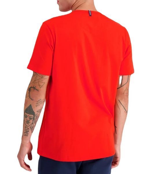 Мужская футболка Le Coq Sportif ESS Tee Short Sleeve N&deg;4 SS23 - технический красный ST90572 фото