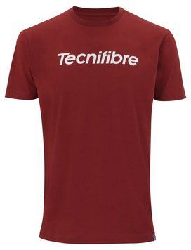 Мужская хлопковая футболка Tecnifibre Club &mdash; кардинал ST91343 фото