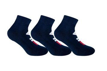 Шкарпетки Fila Fitness Quarter Socks 3P - темно-сині ST88137 фото