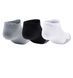 Шкарпетки Under Armour Youth HeatGear No Show Socks 3P - сталеві/білі ST81998 фото 2