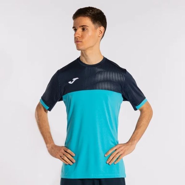 Мужская футболка Joma Montreal с коротким рукавом - бирюзовый/темно-синий ST84818 фото