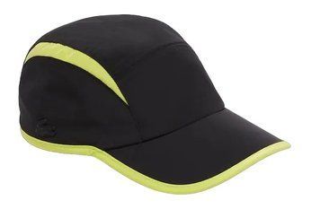 Жокейська кепка Lacoste з контрастними вирізами - чорно/жовта ST94091 фото