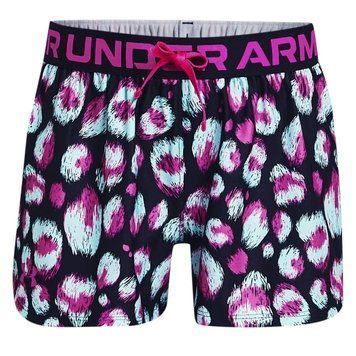 Шорты для девочек с принтом Under Armour Play Up - черный/бриз/розовый как метеор ST75525 фото