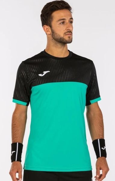 Мужская футболка Joma Montreal Short Sleeve M - зеленая/черная ST84817 фото