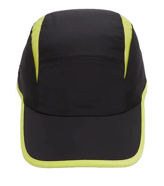 Жокейська кепка Lacoste з контрастними вирізами - чорно/жовта ST94091 фото