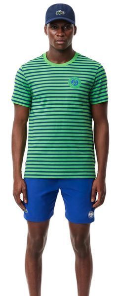 Чоловіча футболка Lacoste Unisex Ultra-Dry Sport Roland Garros Edition - темно-синій/зелений ST97392 фото