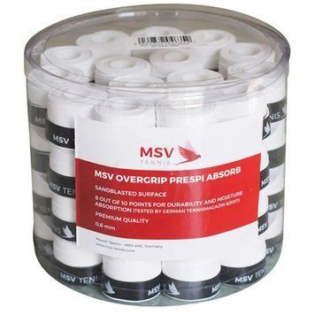 Наружные накладки MSV Prespi Absorb Overgrip 60P - белые ST68287 фото
