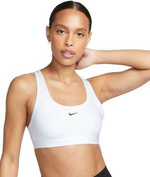 Жіночий бюстгальтер Nike Swoosh Light Support Non-Padded Sports - білий/чорний ST92412 фото