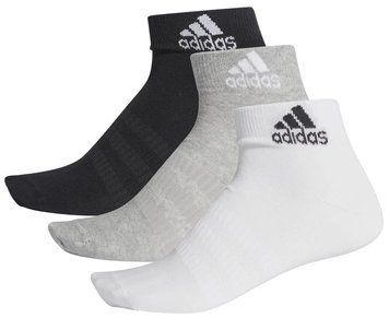 Шкарпетки Adidas Light Ankle 3PP - сірі/білі/чорні ST80472 фото