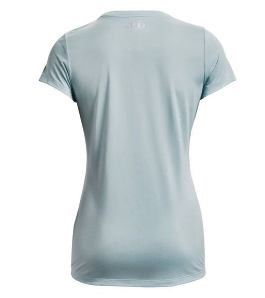 Женская футболка с коротким рукавом Under Armour UA Tech&trade; Solid Logo Arch &mdash; синий/белый ST84159 фото