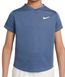 Футболка с короткими рукавами Nike Court Dri-Fit Victory для мальчиков &mdash; ashen slate/ashen slate/white ST83164 фото 1