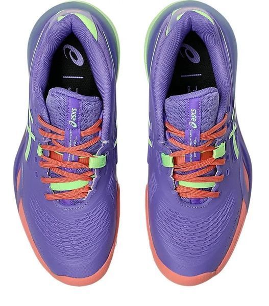 Женские туфли для весла Asics Gel-Resolution X Padel - аметист/зеленый с подсветкой ST107889 фото