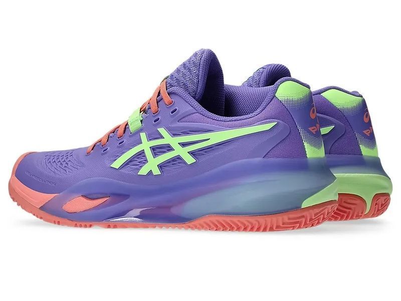 Женские туфли для весла Asics Gel-Resolution X Padel - аметист/зеленый с подсветкой ST107889 фото