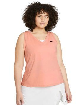 Женский топ Nike Court Dri-Fit Victory Tank Plus Line W &mdash; арктический оранжевый/черный/черный ST74519 фото