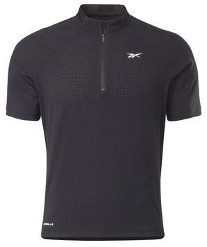 Мужская футболка-поло Reebok Les Mills Zip Polo M - черная ST78824 фото