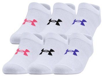 Комплект носков Under Armour Girls' Essentials No Show, 6 шт., белый ST79485 фото