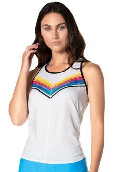 Майка Lucky in Love Tropical Sublime Off Tropic Tie Back Tank - біла ST97357 фото