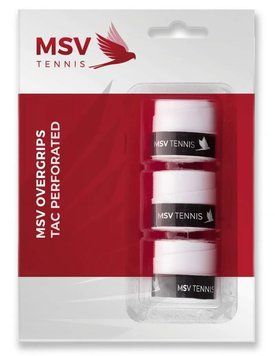 Перфорированные внешние обмотки MSV Overgrip Tac 3P - белые ST72918 фото