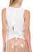 Жіноча майка Lucky in Love Metallic Novelty Stripe Tie Back Tank - біла ST95108 фото 3