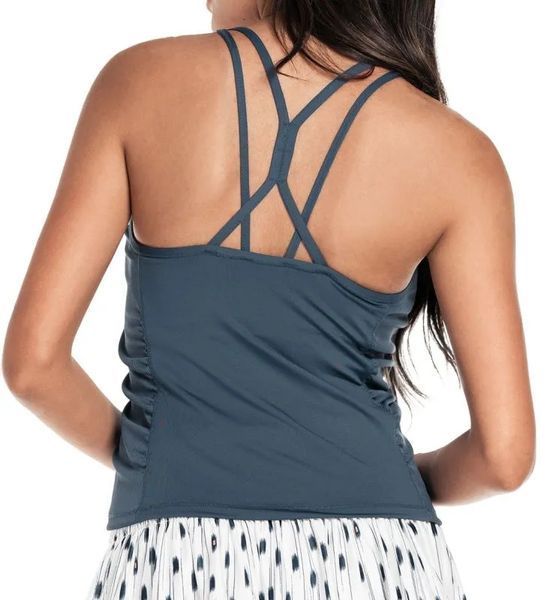 Жіночий топ Lucky in Love Palms D'Amour Ruche Crop Tank - сланець ST89985 фото