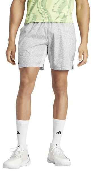 Короткі чоловічі шорти Adidas Tennis Heat.Rdy Pro Printed Ergo 7' - сірі/вугільно-сірі ST94203 фото