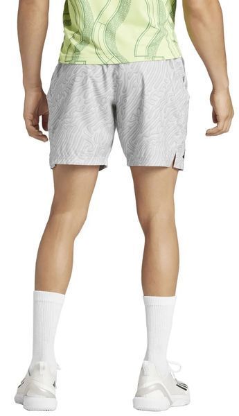 Короткі чоловічі шорти Adidas Tennis Heat.Rdy Pro Printed Ergo 7' - сірі/вугільно-сірі ST94203 фото