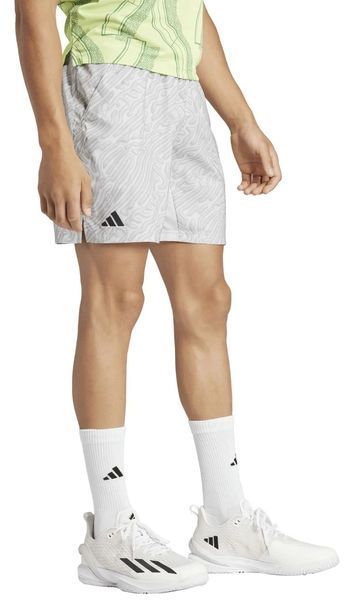 Короткі чоловічі шорти Adidas Tennis Heat.Rdy Pro Printed Ergo 7' - сірі/вугільно-сірі ST94203 фото