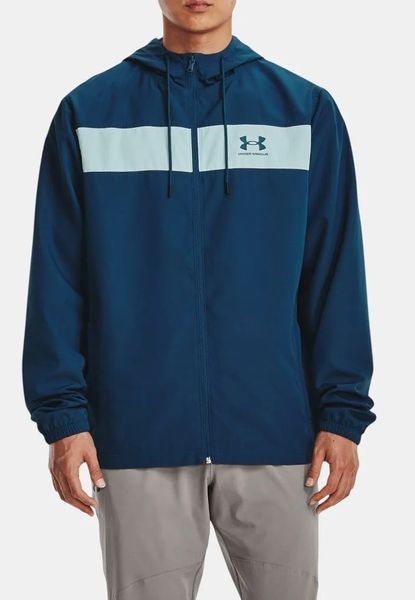 Чоловіча куртка Under Armour UA Sportstyle Windbreaker - бензиново-блакитний/темно-сірий ST87278 фото