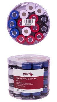 Наружные накладки MSV Cyber ​​Wet Overgrip 60P - синий/белый/черный/красный ST67697 фото