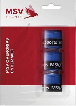Наружные накладки MSV Cyber ​​Wet Overgrip 3P - синие ST16454 фото
