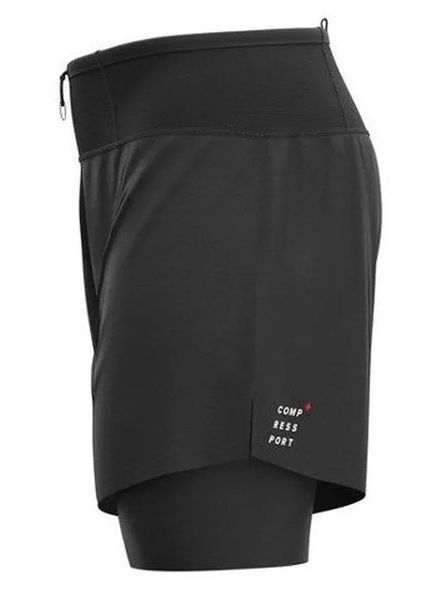 Чоловічі шорти Compressport Trial 2-in-1 Short - чорні ST86393 фото