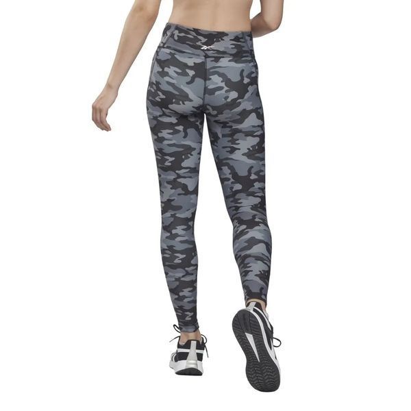 Женские леггинсы Reebok TS Lux Bold Tight - Camo - черные ST81315 фото