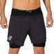 Чоловічі шорти Compressport Trial 2-in-1 Short - чорні ST86393 фото 3