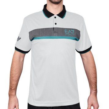 Футболка-поло EA7 Man Jersey - біла ST87469 фото