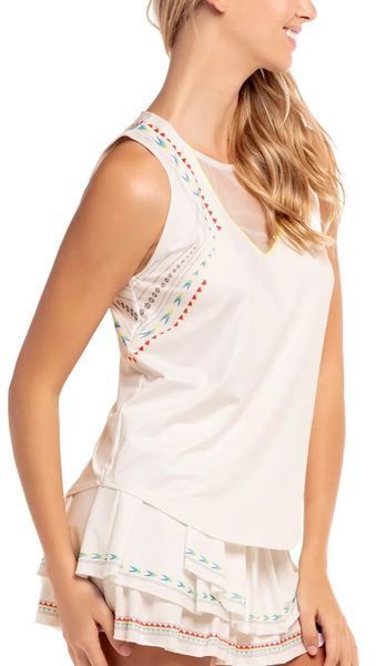 Жіночий топ Lucky in Love Desert Vibes Arrow Stripe Tank - білий ST86178 фото