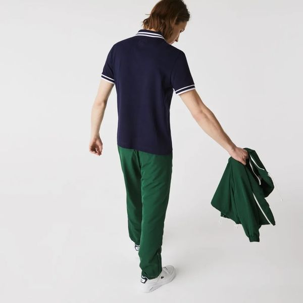 Мужская футболка-поло Lacoste Men's SPORT Roland Garros Edition Piqu&eacute; - темно-синий/белый/красный ST84063 фото