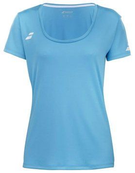 Жіноча футболка Babolat Play Cap Sleeve Top - блакитно-синя ST96417 фото