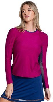 Жіноча футболка (довгий рукав) Lucky in Love The Berry Buzz Shimmer On Long Sleeve ST99640 фото