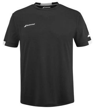 Чоловіча футболка Babolat Play Crew Neck Tee - чорний/чорний ST96387 фото