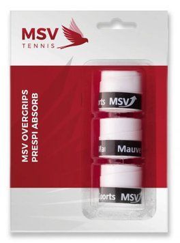 Наружные накладки MSV Prespi Absorb Overgrip 3P - белые ST16467 фото