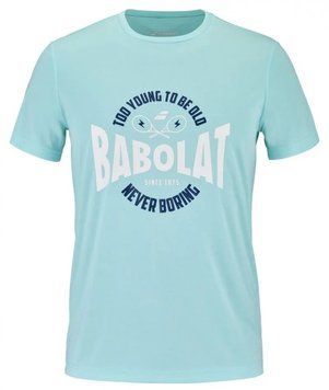 Чоловіча футболка Babolat Exercise Graphic Tee - блакитний верес ST90056 фото