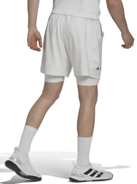 Чоловічі шорти Adidas London 2in1 7" - білі ST87048 фото