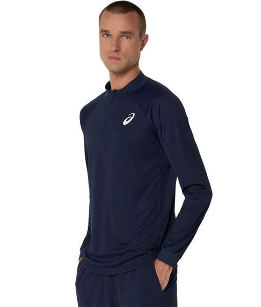 Чоловіча футболка (довгий рукав) Asics Match Long Sleeve 1/2 Zip ST102068 фото