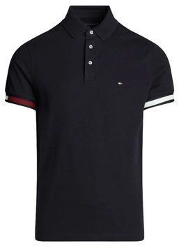 Чоловіча футболка-поло Tommy Hilfiger Flag Cuff Slim Fit ST99229 фото