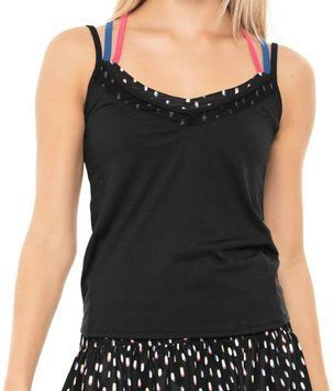 Женский топ Lucky in Love Neon Lights Let It Glow Bralette Cami - черный ST87702 фото