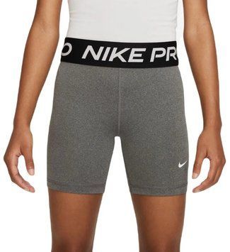 Шорти Nike Kids Pro Dri-Fit 5" для дівчаток - карбон верес/білий ST96634 фото