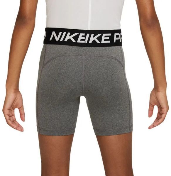 Шорты для девочек Nike Kids Pro Dri-Fit 5 дюймов &mdash; карбоновый вереск/белый ST96634 фото