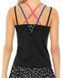 Женский топ Lucky in Love Neon Lights Let It Glow Bralette Cami - черный ST87702 фото 3